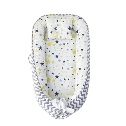 True Bub™ Baby Lounger - Pure Cotton Baby Portable Nest