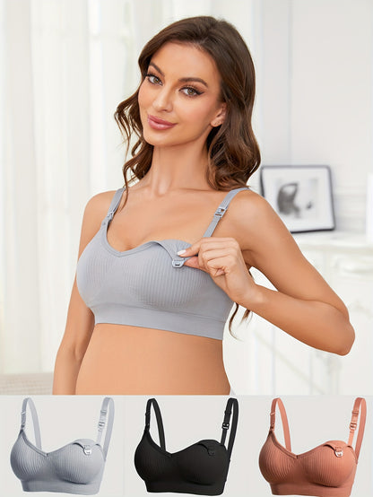 Supportive Maternity Bra for Nursing 3pk