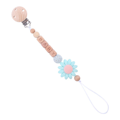 True Bub™ Pastel Flower - Pacifier Clip