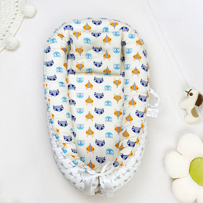 True Bub™ Baby Lounger - Pure Cotton Baby Portable Nest
