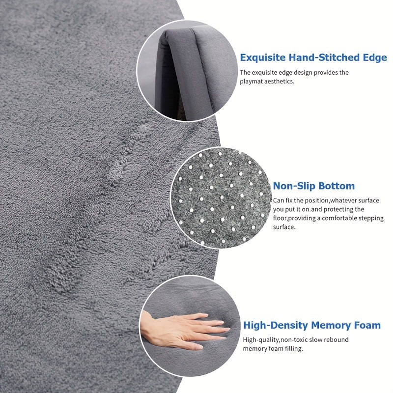 True Bub™ Tatami Velvet Fleece Rug – Luxury Thick, Warm, Anti-Slip Play Mat 3cm Thick