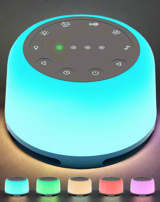 CalmerNites - White Noise Machine with Night Lights