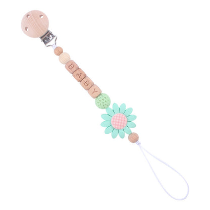 True Bub™ Pastel Flower - Pacifier Clip