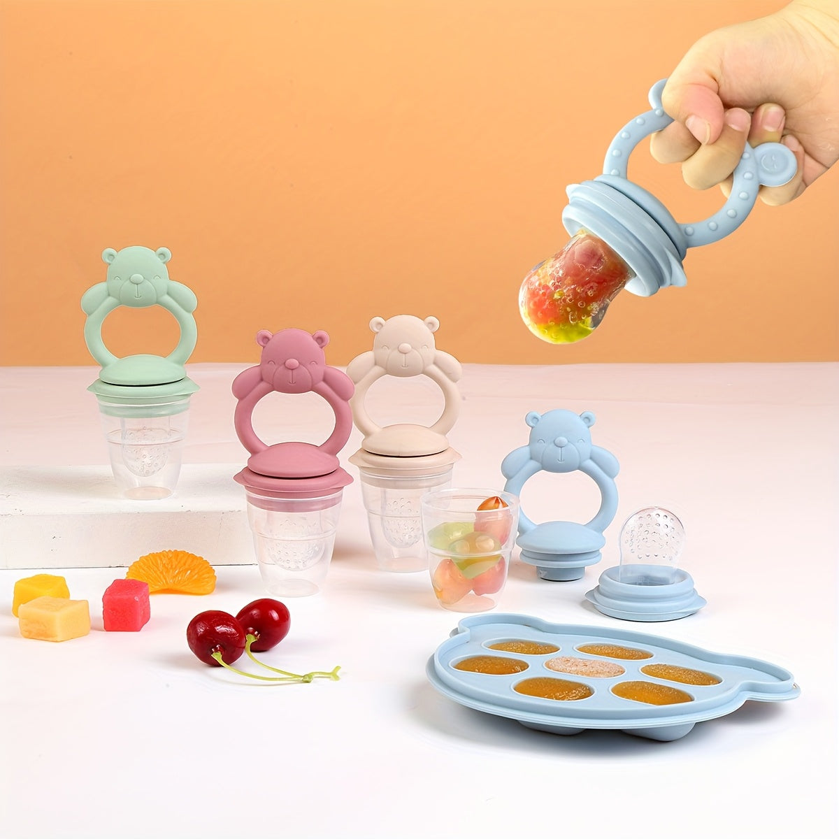 Baby Taste Sensory Set - Silicone utensils 6pcs