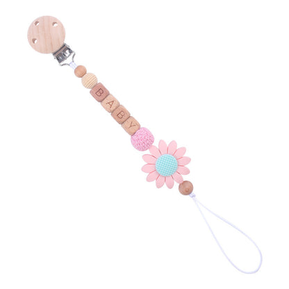 True Bub™ Pastel Flower - Pacifier Clip
