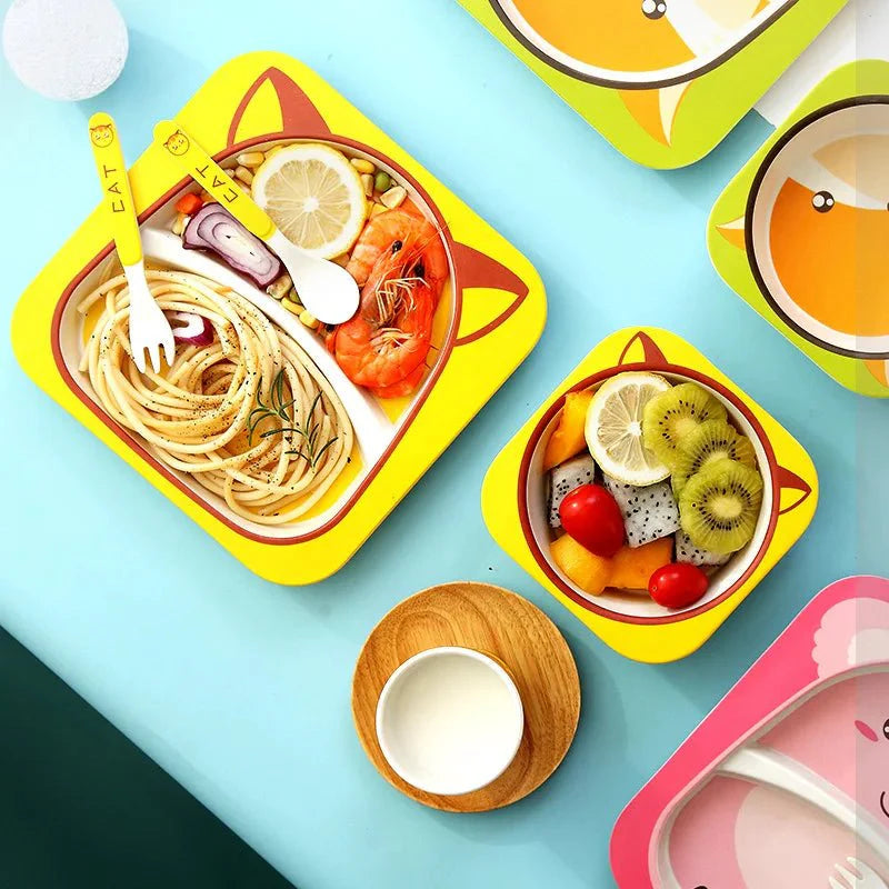 True Bub™ Aeko Baby - Natural Bamboo Toddler Feeding Set