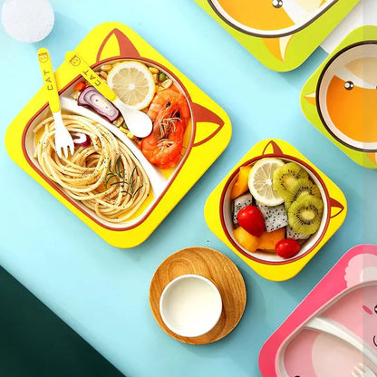 True Bub™ Aeko Baby - Natural Bamboo Toddler Feeding Set