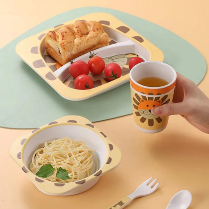 True Bub™ Aeko Baby - Natural Bamboo Toddler Feeding Set
