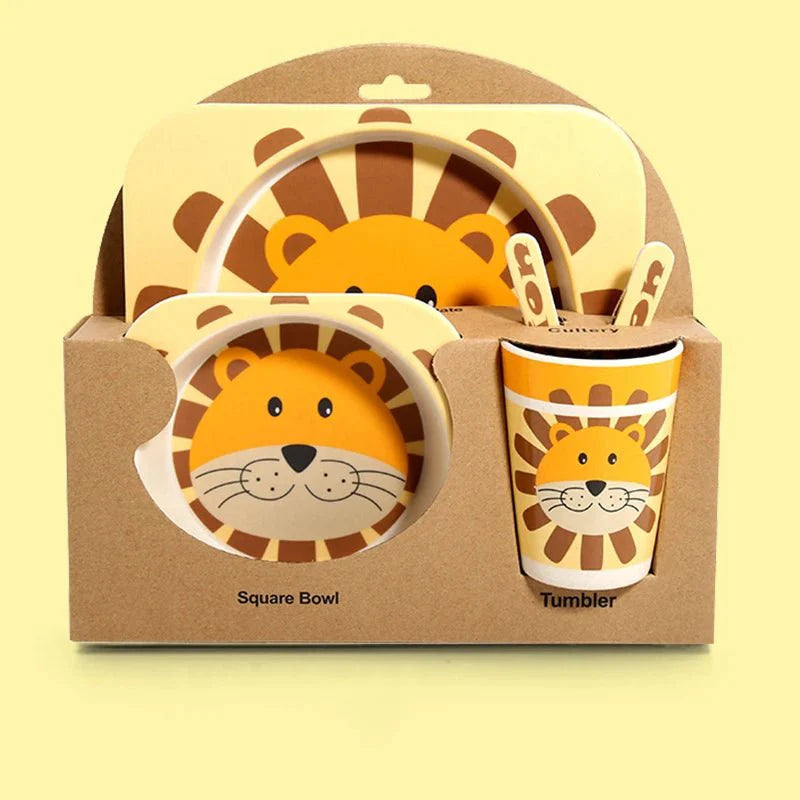 True Bub™ Aeko Baby - Natural Bamboo Toddler Feeding Set