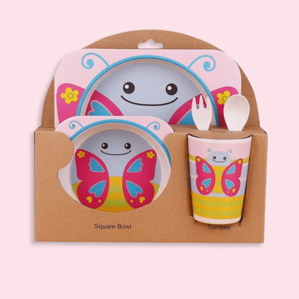 True Bub™ Aeko Baby - Natural Bamboo Toddler Feeding Set